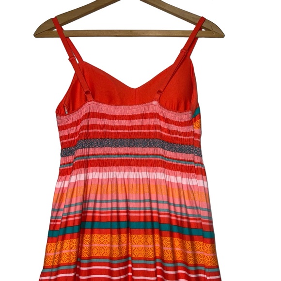 Athleta Byzantine Striped Maxi Dress in Watermelon size small - Picture 5 of 13